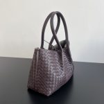 Bottega Veneta Pinacoteca Medium Replica Dark Barolo - View 3 | Intrecciato Detail