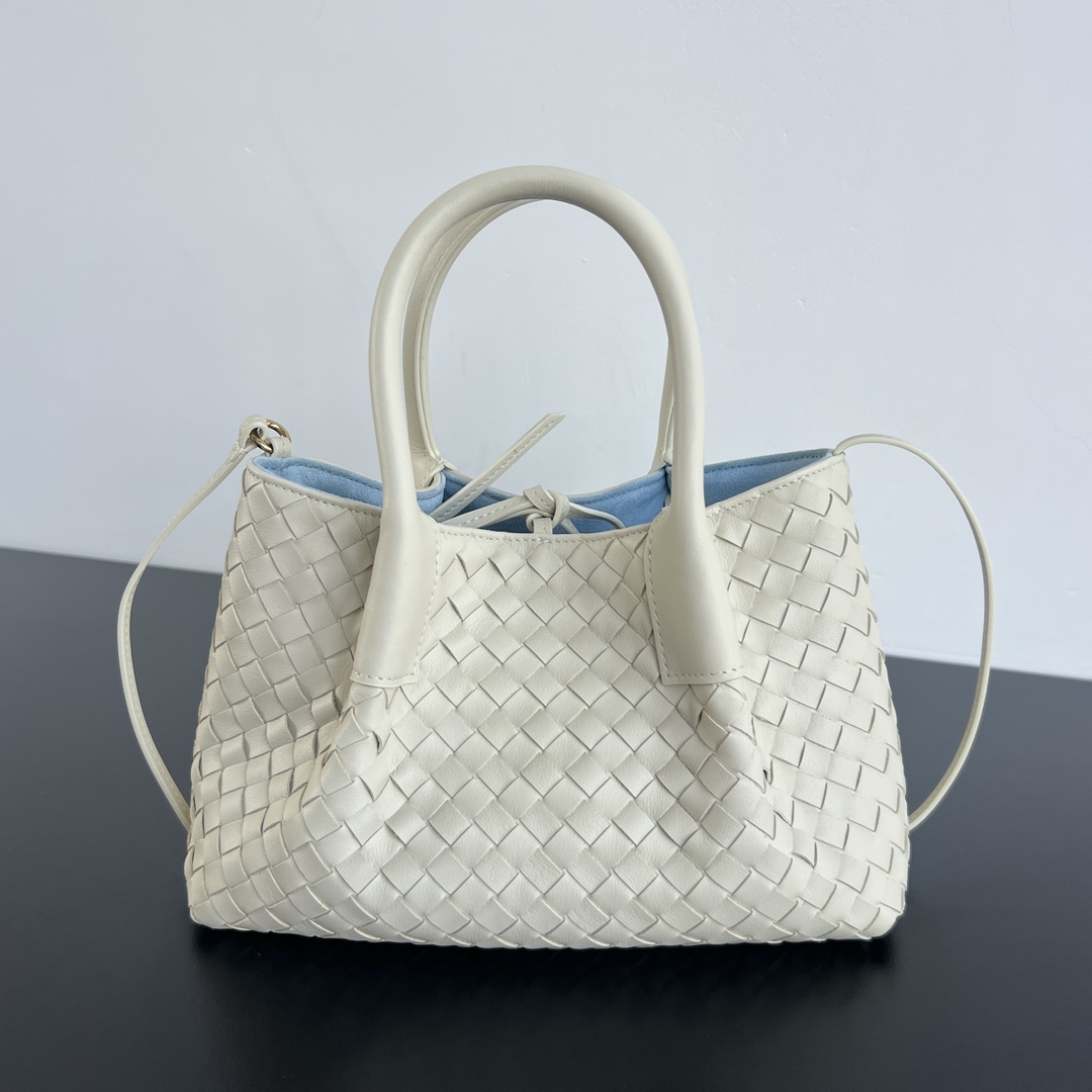 Bottega Veneta Pinacoteca Small Replica Sea Salt - View 2 | Intrecciato Detail