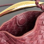 Bottega Veneta Sardine Mini Burgundy - View 4 | Intrecciato Detail