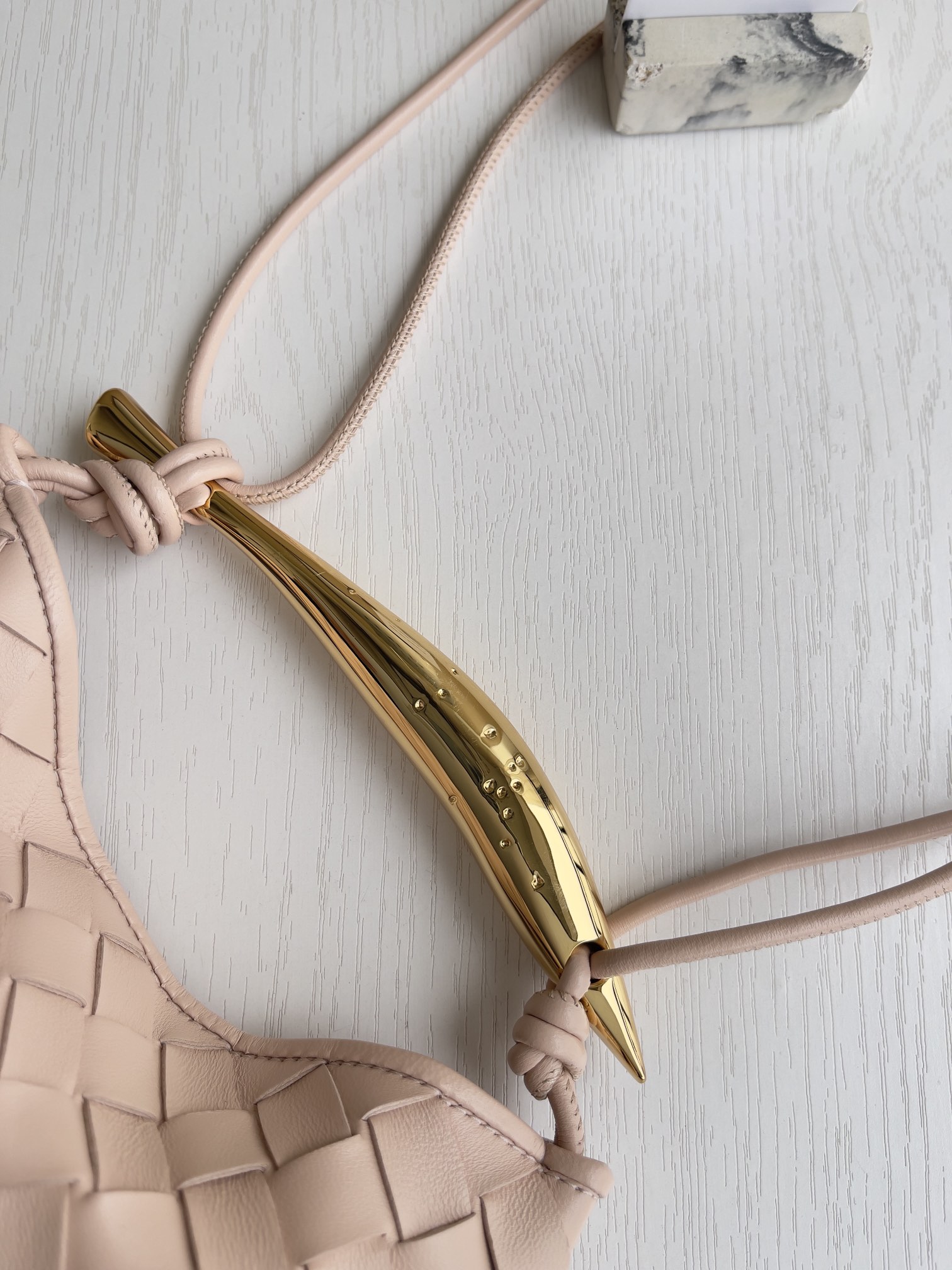Bottega Veneta Sardine Mini Lotus Pink 2 - View 2 | Intrecciato Detail