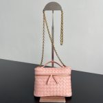 bottega-veneta-soft-vanity-pink-1 Bottega Veneta Soft Vanity Replica Pink - View 2 | Intrecciato Detail