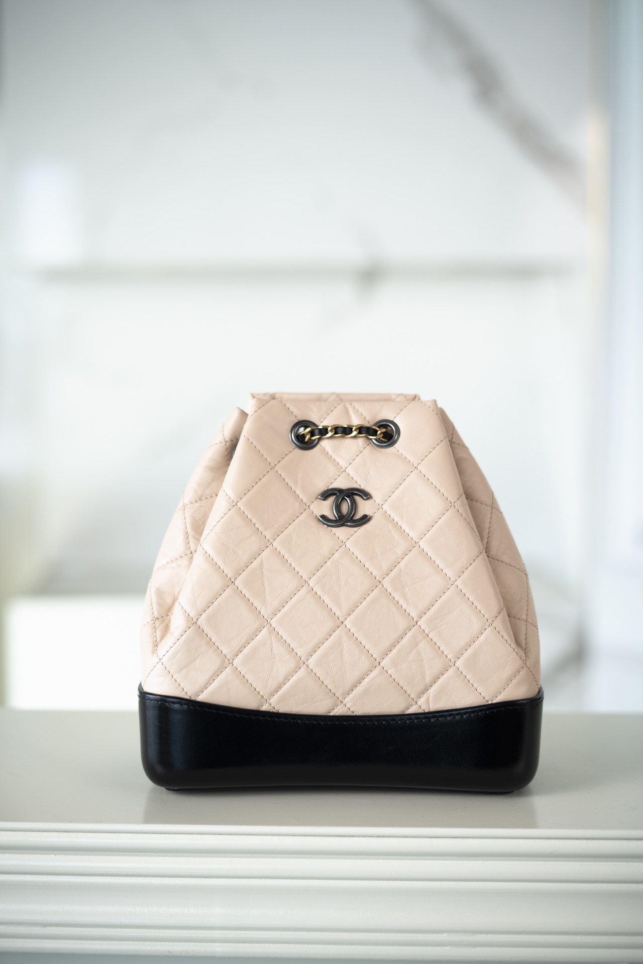 Chanel Gabrielle Backpack Beige 1
