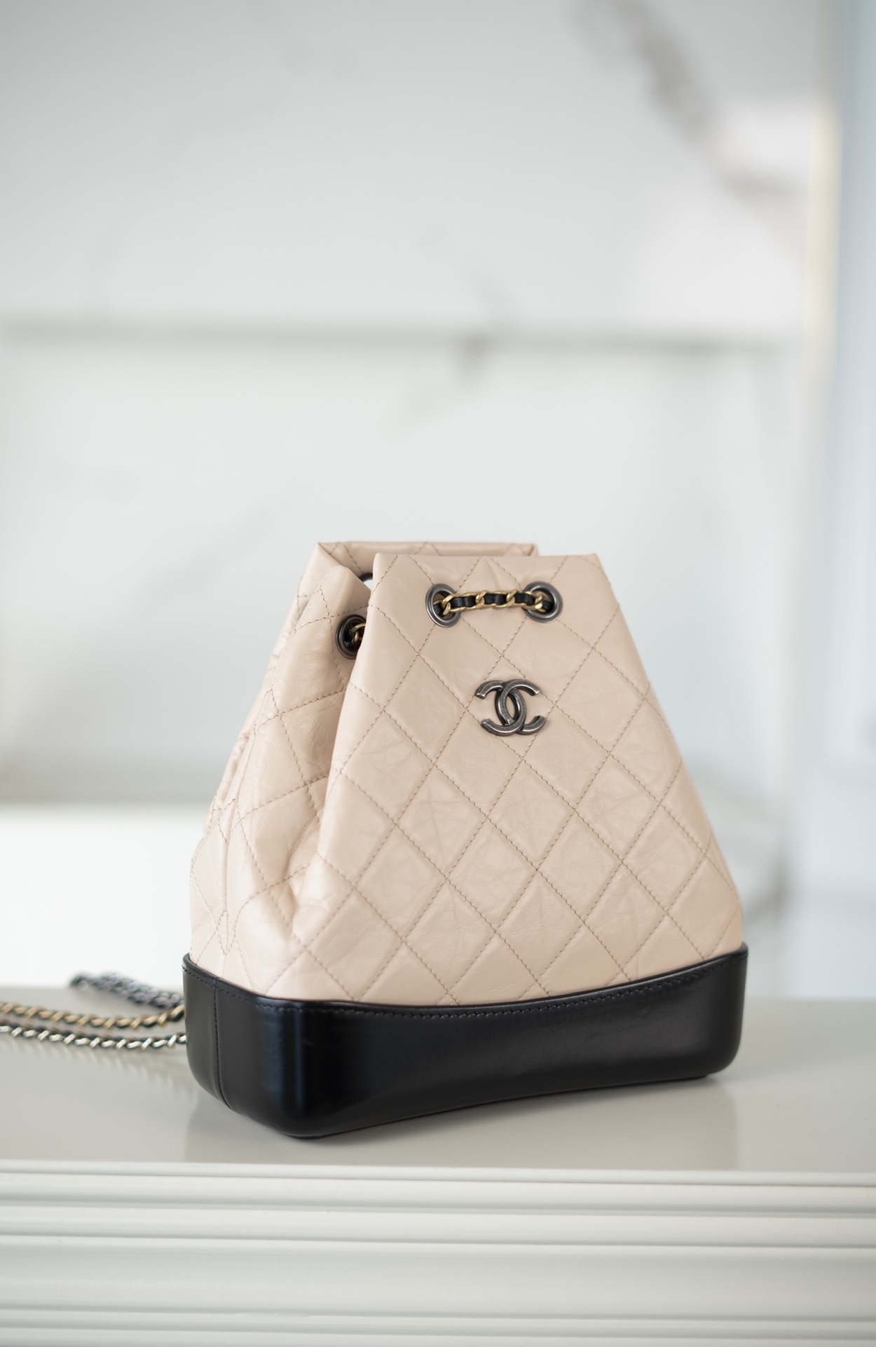 Chanel Gabrielle Backpack Beige 6