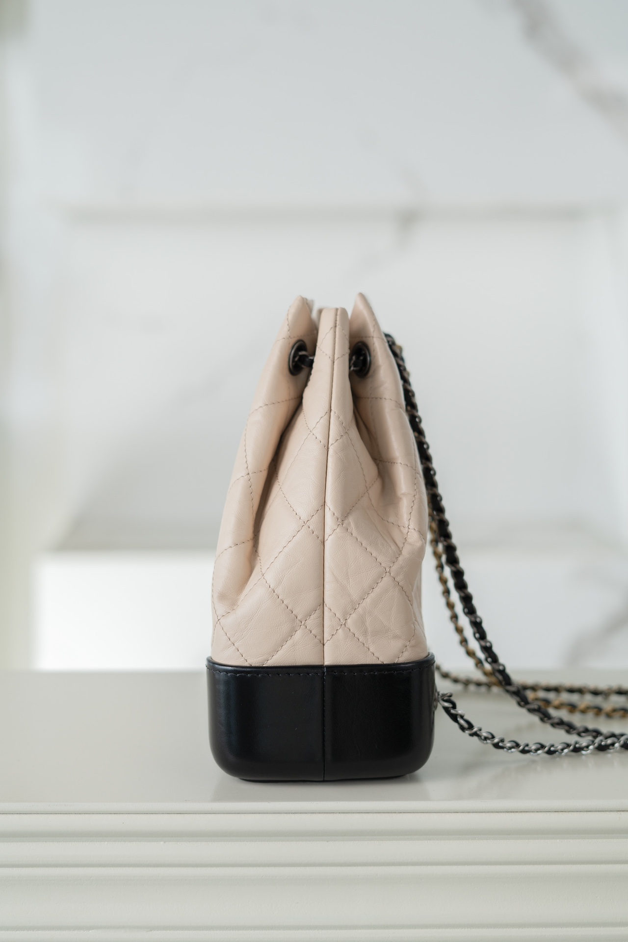 Chanel Gabrielle Backpack Beige 8