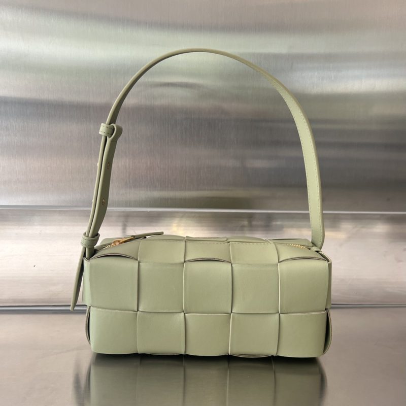 Bottega Veneta Cassette Brick Travertine - View 3 | Intrecciato Detail