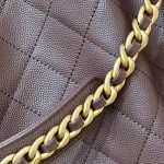 Chanel 25 Medium Bag Brown - fake chanel 25 medium brown detail 3