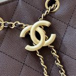 Chanel 25 Medium Bag Brown - fake chanel 25 medium brown detail 7
