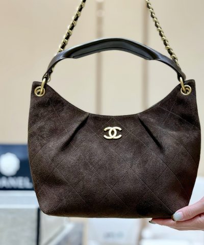 Chanel 26C Maxi Hobo Brown