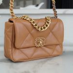 brown6 Chanel 19 Flap Bag Brown - fake chanel 19 detail 5