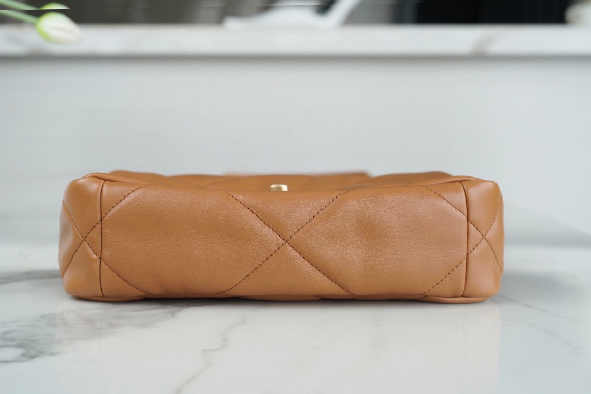 brown9 Chanel 19 Flap Bag Brown - fake chanel 19 detail 8