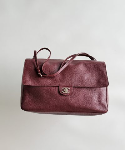 Chanel 26S Maxi Flap Bag Burgundy