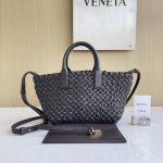 Bottega Veneta New Cabat Mini Fondant - View 3 | Intrecciato Detail