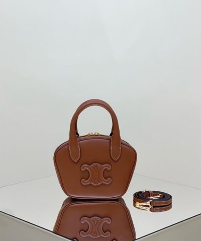 Celine Bowling Bag Brown - Replica Celine Bag