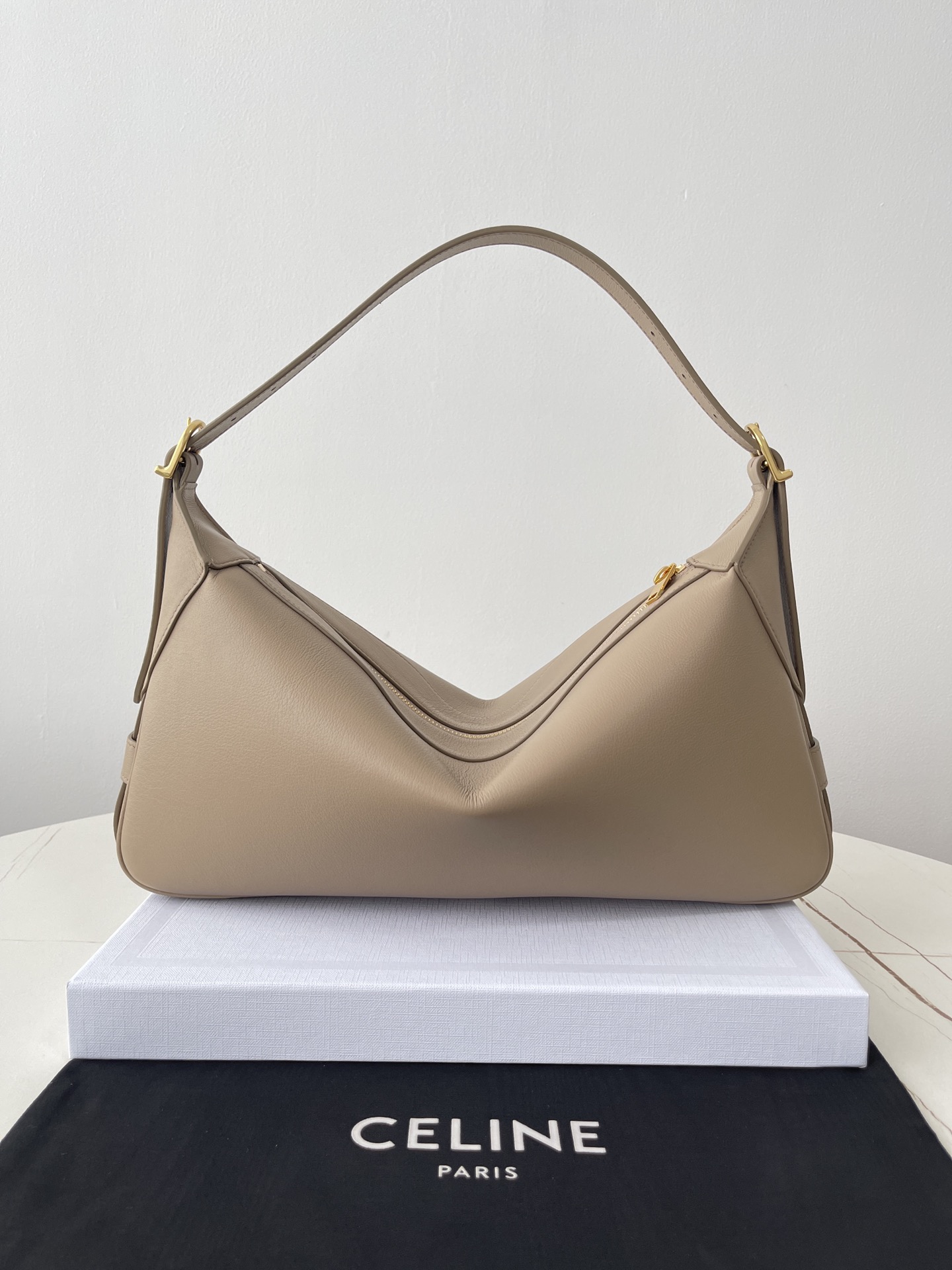 celine-large-romy-beige-2 Celine Large Romy Bag - front view