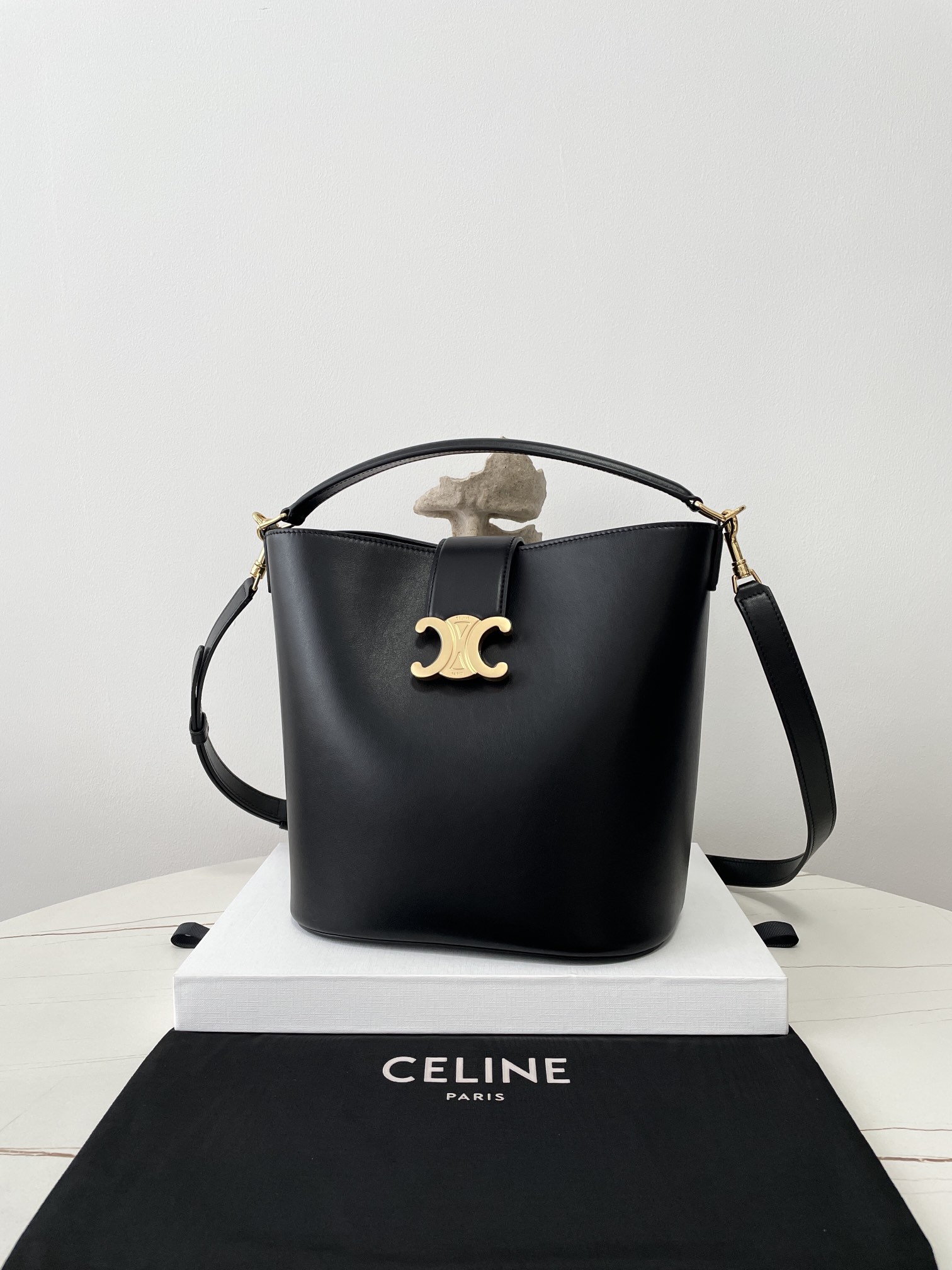 Celine Louise Bucket Bag - front view