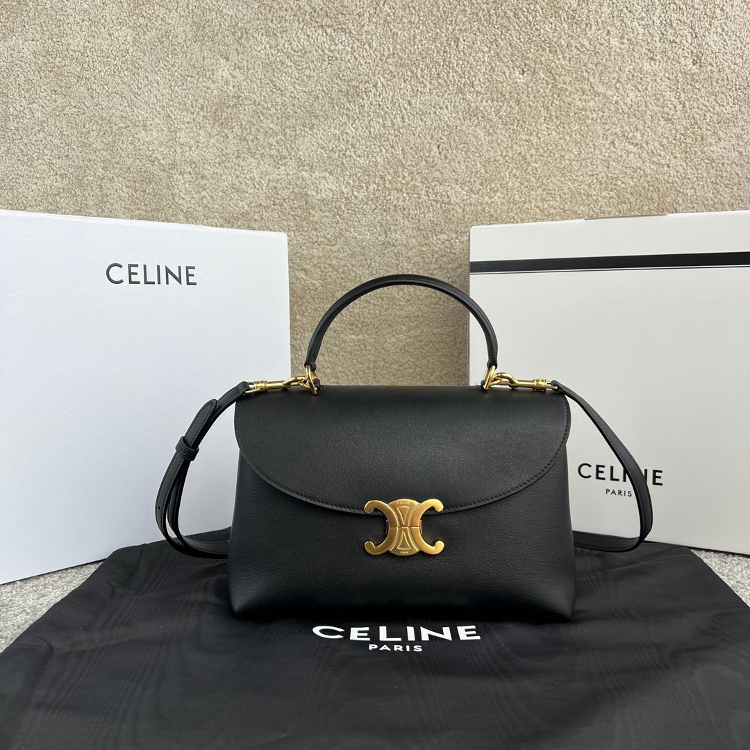 celine-medium-nino-black-5 Celine Medium Nino Bag - front view