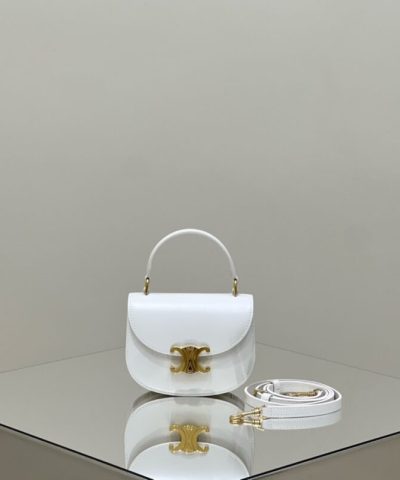 Celine Mini Triomphe White - Replica Celine Bag