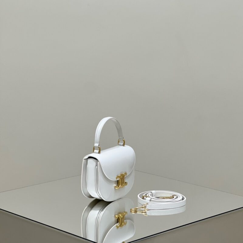 Celine Mini Triomphe White Gallery 1 Celine Mini Triomphe White Gallery 1 - Replica Celine Bag