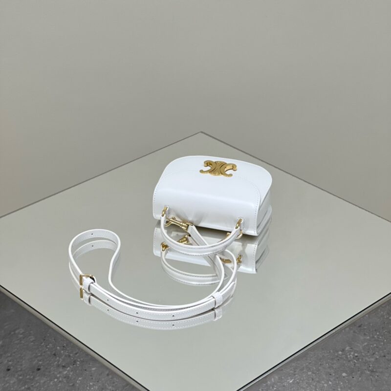 Celine Mini Triomphe White Gallery 4 Celine Mini Triomphe White Gallery 4 - Replica Celine Bag