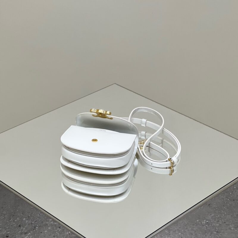 Celine Mini Triomphe White Gallery 5 Celine Mini Triomphe White Gallery 5 - Replica Celine Bag