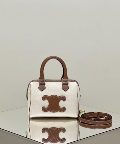 Celine Triomphe Boston White - Replika-Tasche von Celine