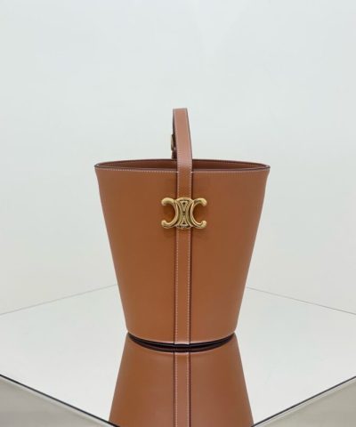 Celine Triomphe Bucket Bag Brown - Replica Celine Bag