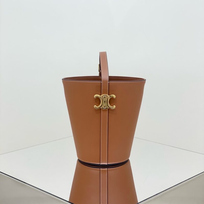 Celine Triomphe Bucket Bag Brown Celine Triomphe Bucket Bag Brown - Replica Celine Bag