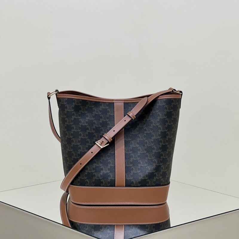 Celine Triomphe Bucket Brown Celine Triomphe Bucket Brown - Replica Celine Bag
