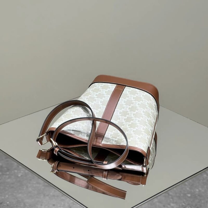 Celine Triomphe Bucket White Gallery 5 Celine Triomphe Bucket White Gallery 5 - Replica Celine Bag