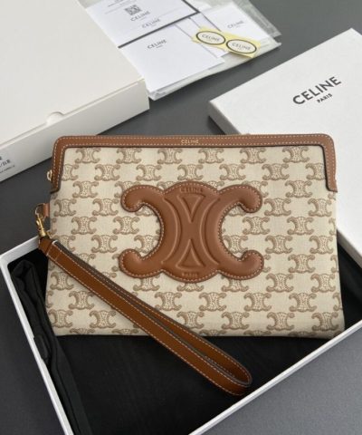 Celine Triumphe Clutch - front view