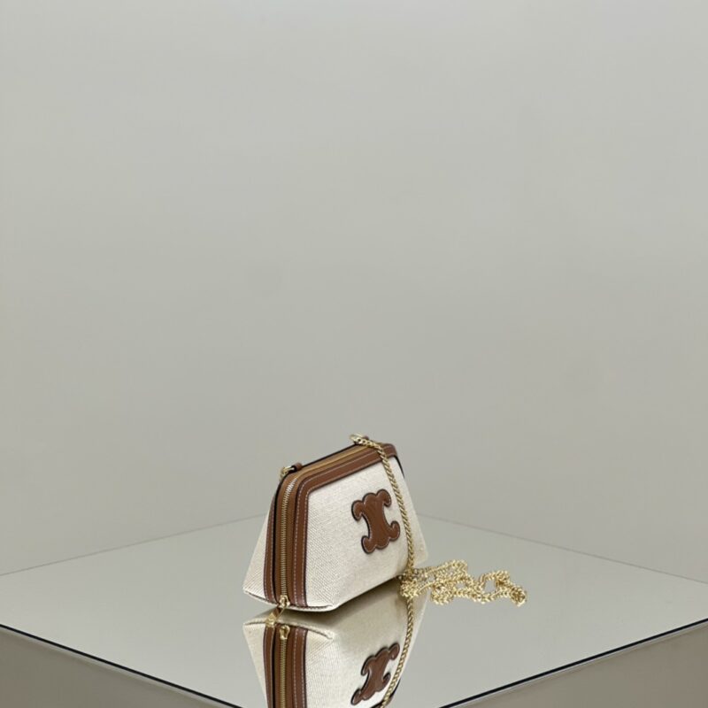 Celine Triomphe Clutch White Gallery 1 - Replica Celine Bag