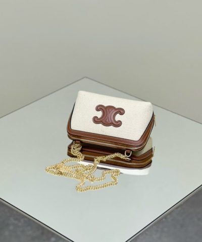 Celine Triomphe Clutch White Gallery 6 - Replica Celine Bag