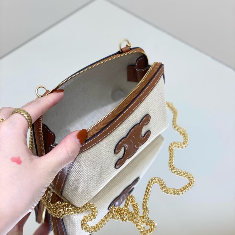 Celine Triomphe Clutch White Gallery 7 - Replica Celine Bag