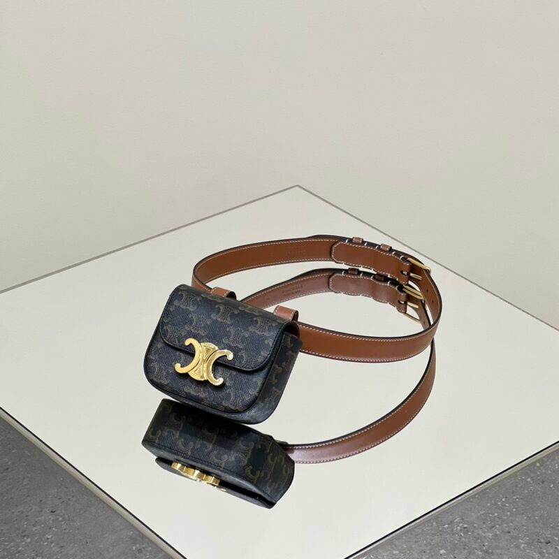 Celine Triomphe Mini Waist Bag Gallery 5 Celine Triomphe Mini Waist Bag Gallery 5 - Replica Celine Bag
