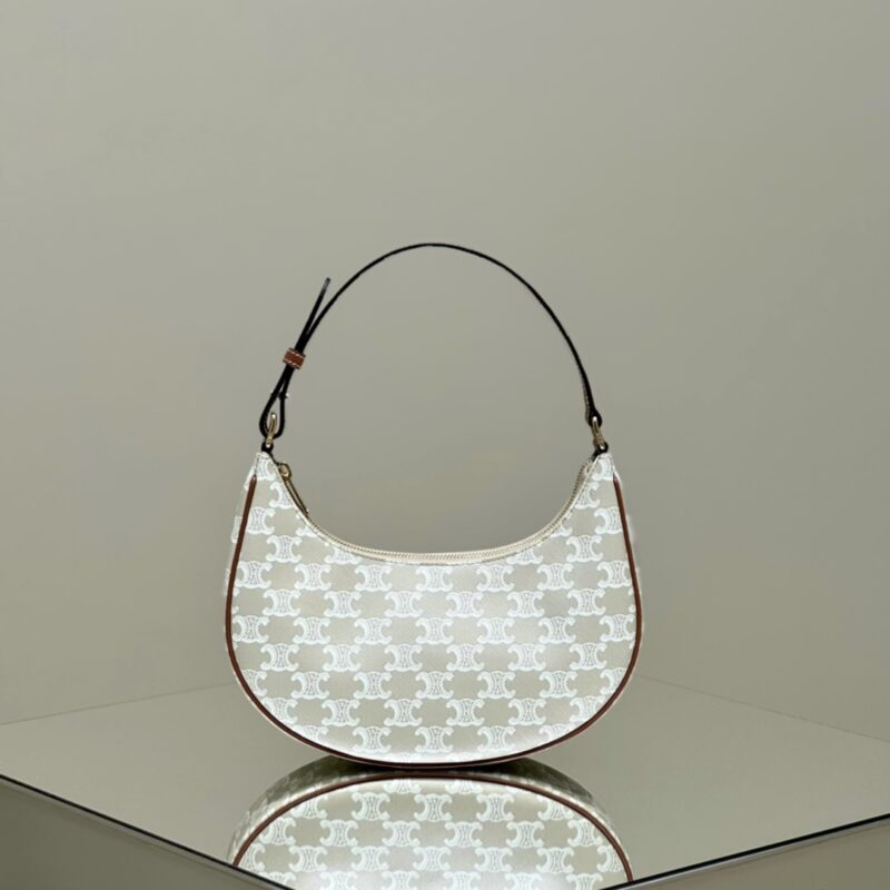 Celine Triomphe Moon Bag White Celine Triomphe Moon Bag White - Replica Celine Bag