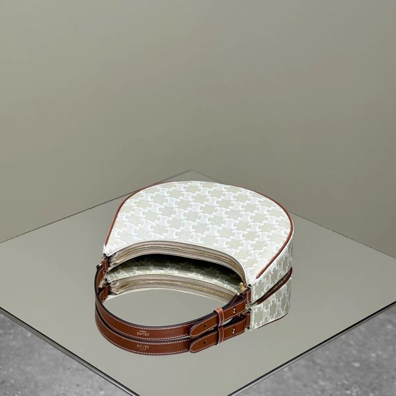 Celine Triomphe Moon Bag White Gallery 3 Celine Triomphe Moon Bag White Gallery 3 - Replica Celine Bag