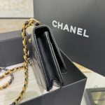 chanel-19-wallet-on-chain-black-gallery-1 CHANEL 19 Wallet on Chain Black - fake chanel woc detail 1