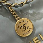 CHANEL 22 Medium Handbag Mint Green - fake chanel 22 medium detail 13