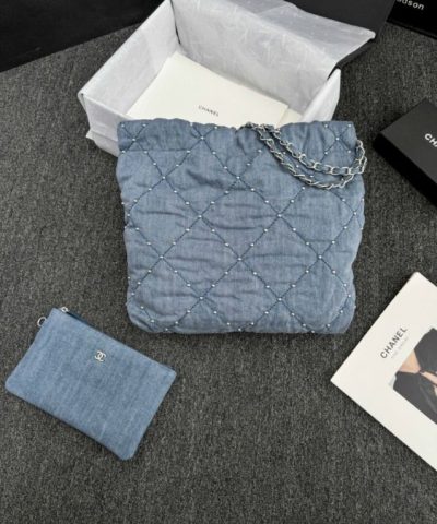 CHANEL 22 Mini Handbag  Denim