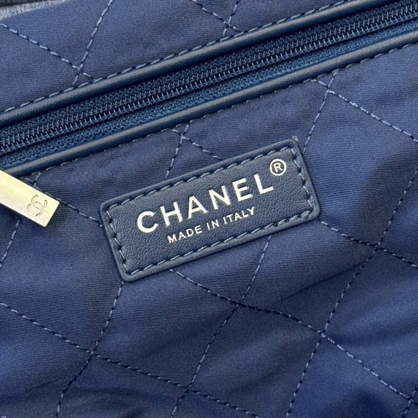 chanel-22-small-handbag-denim-gallery-7 CHANEL 22 Mini Handbag Denim - chanel 22 dupe detail 13