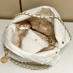 chanel-22-small-handbag-white-gallery-3 CHANEL 22 Small Handbag White - chanel 22 small replica detail 5