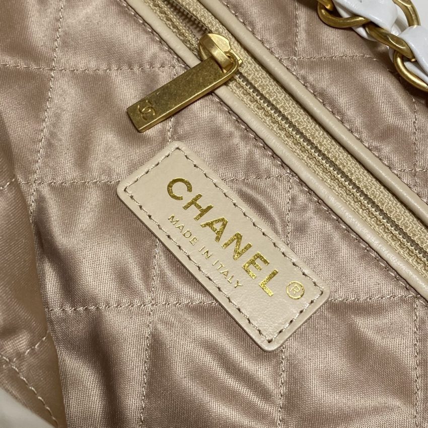 chanel-22-small-handbag-white-gallery-4 CHANEL 22 Small Handbag White - chanel 22 small replica detail 7
