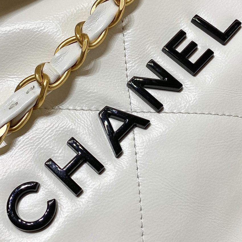 chanel-22-small-handbag-white-gallery-5 CHANEL 22 Small Handbag White - chanel 22 small replica detail 9