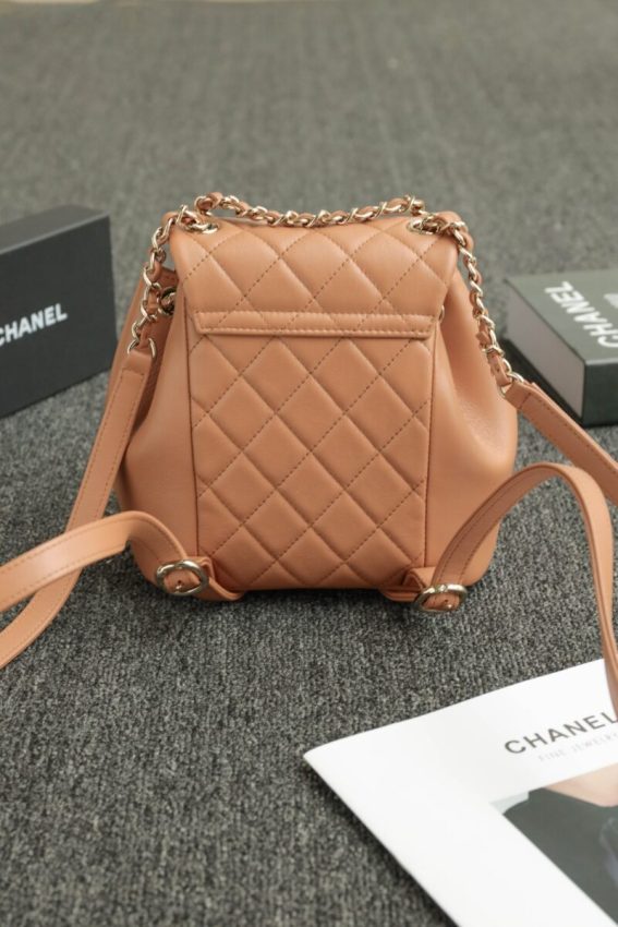 chanel-23a-backpack-small-caramel-gallery-1 CHANEL 23A Backpack Small Caramel - chanel small backpack dupe detail 1