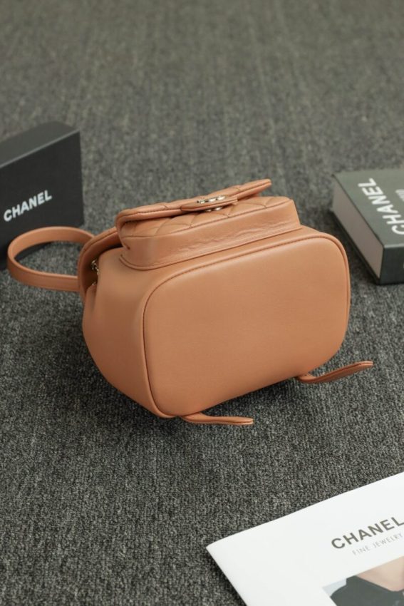 chanel-23a-backpack-small-caramel-gallery-2 CHANEL 23A Backpack Small Caramel - chanel small backpack dupe detail 5
