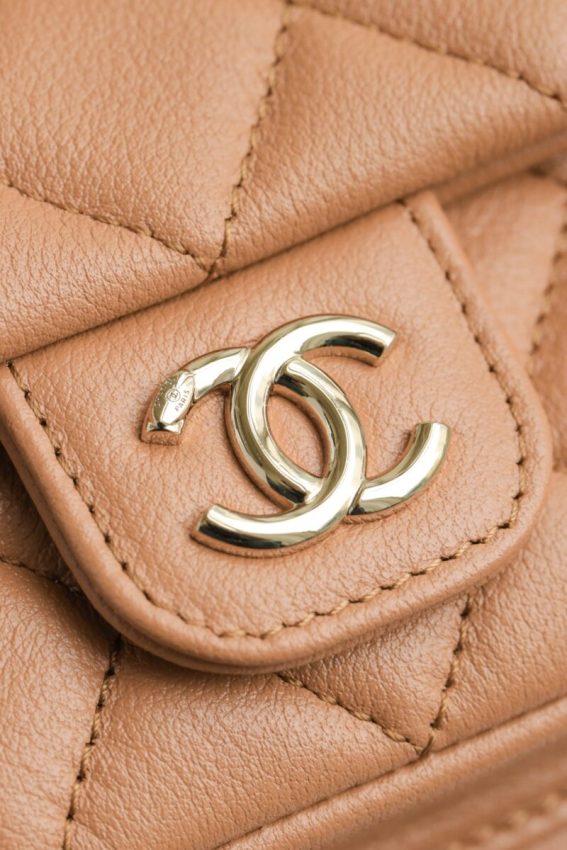 chanel-23a-backpack-small-caramel-gallery-6 CHANEL 23A Backpack Small Caramel - chanel small backpack dupe detail 17