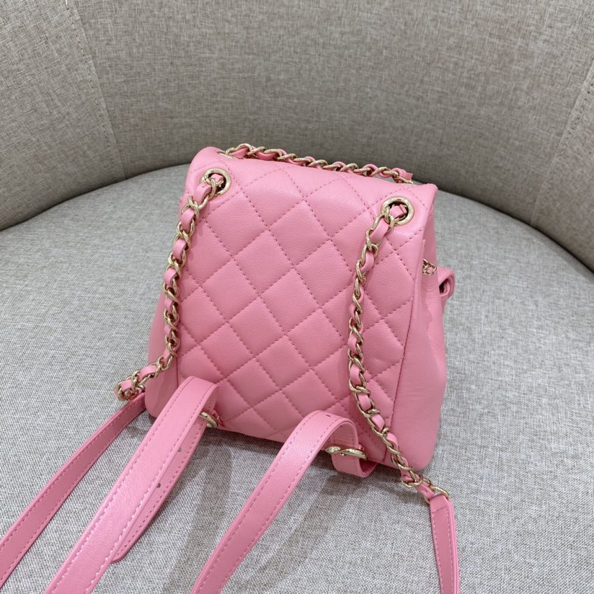 chanel-23a-backpack-small-pink-gallery-1 CHANEL 23A Backpack Small Pink - chanel backpack replica detail 1