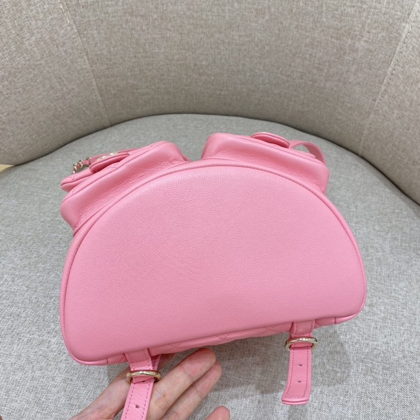 chanel-23a-backpack-small-pink-gallery-11 CHANEL 23A Backpack Small Pink - chanel backpack replica detail 31