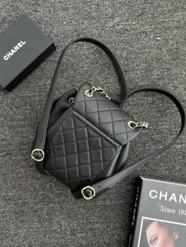 chanel-23c-backpack-small-black-gallery-1 CHANEL 23C Backpack Small Black - chanel backpack dupe detail 1