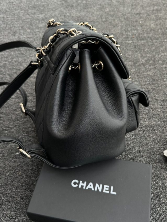 chanel-23c-backpack-small-black-gallery-2 CHANEL 23C Backpack Small Black - chanel backpack dupe detail 4